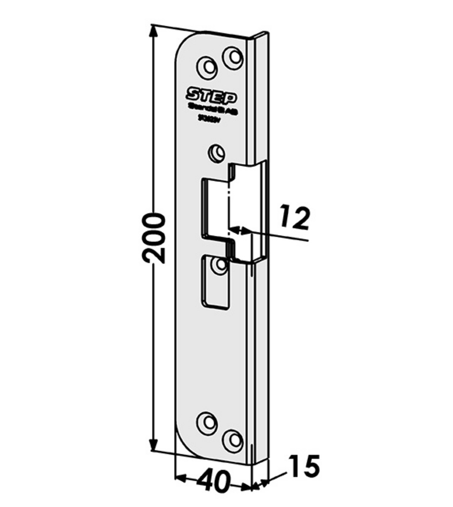 Monteringsstolpe ST3525V till STEP 30 vinkel (1887-1)