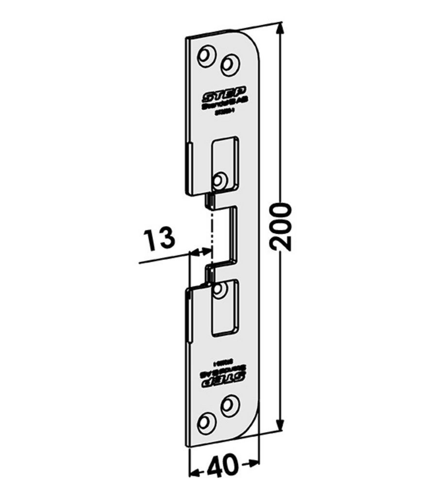 Monteringsstolpe ST3529-1 till STEP30 plan (1487-1)