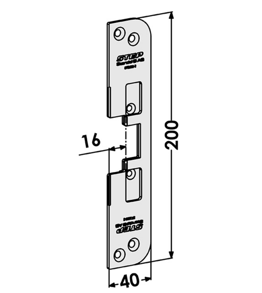 Monteringsstolpe ST3529-2 till STEP30 plan (1487-2)