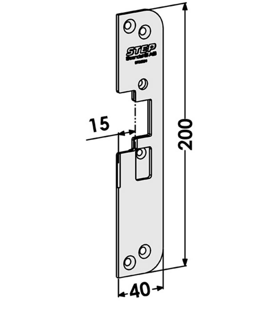 Monteringsstolpe ST3535H till STEP 30 plan (1887-2)