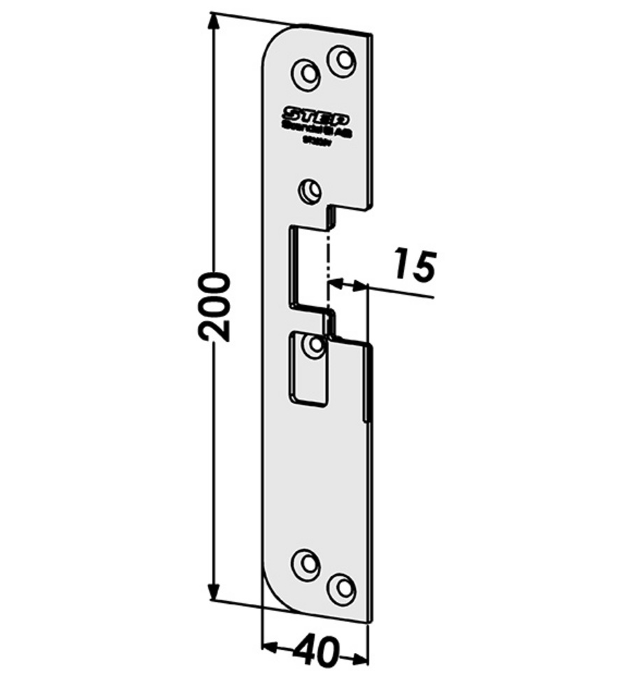 Monteringsstolpe ST3535V till STEP 30 plan (1887-2)