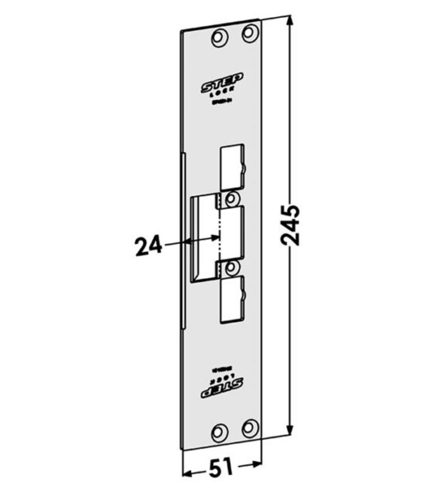 Monteringsstolpe ST4001-24 plan    till STEP 40/90/48/98