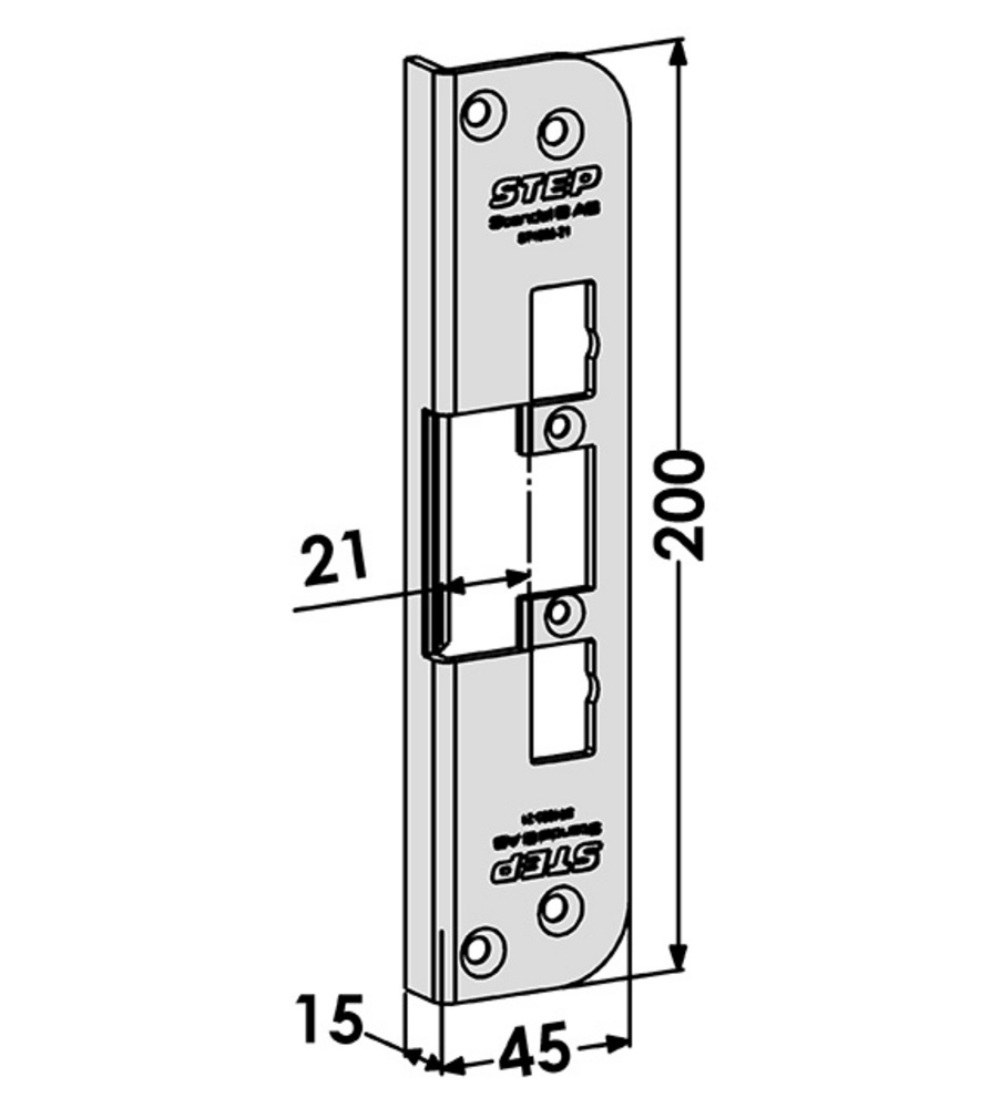 Monteringsstolpe ST4005-21 till    STEP 40 vinkel (1487-4)