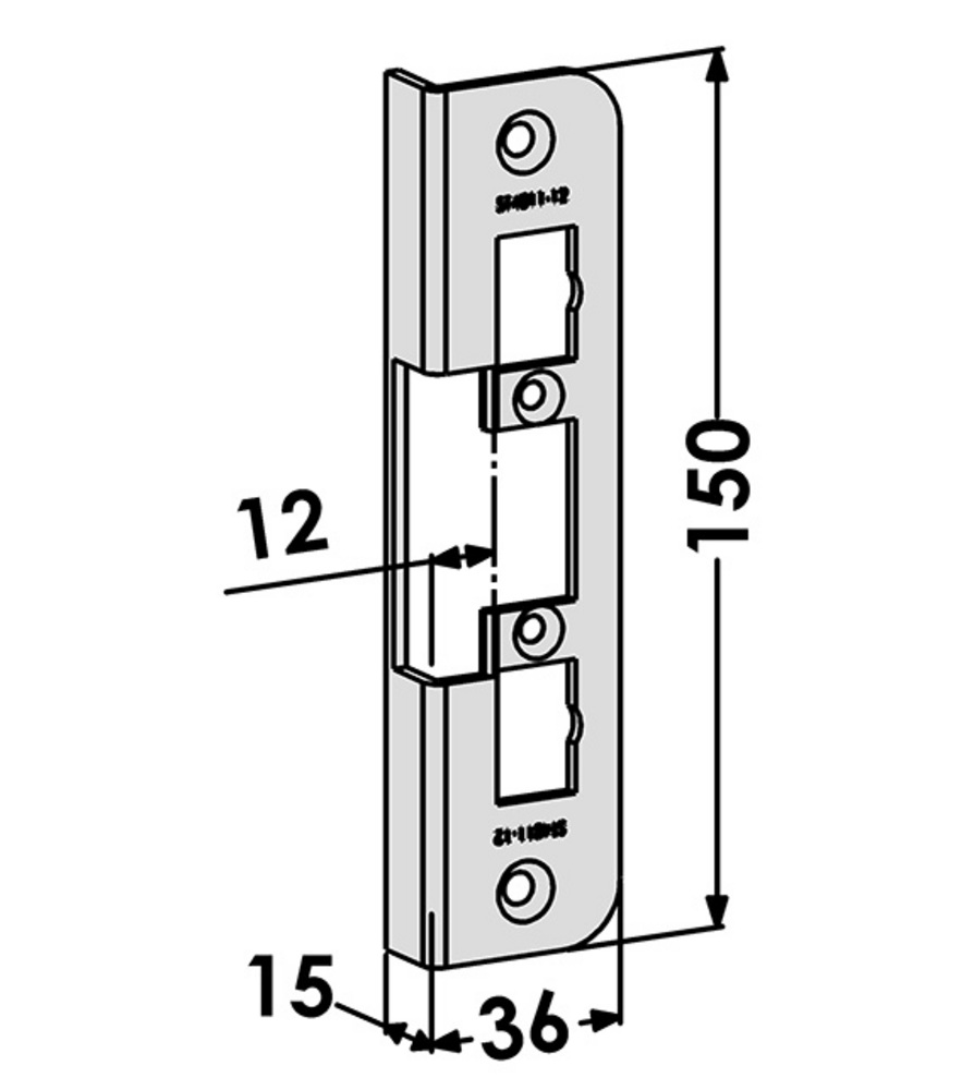 Monteringsstolpe ST4011-12 (1264)  till STEP 40 vinkel