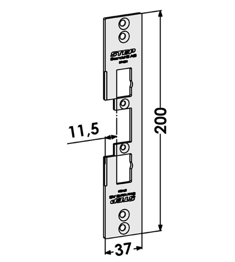 Monteringsstolpe ST4031 anpassad för Wicstyle 65 Evo (STEP 40,90)