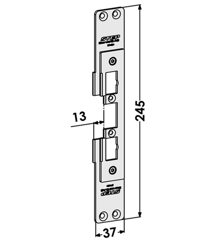 Monteringsstolpe ST4034 anpassad   för Sapa 2050. (Step 40,90)