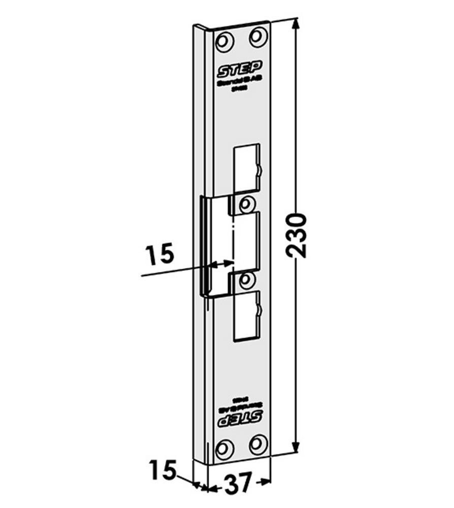 Monteringsstolpe ST4066 till STEP  40 vinkel (824)