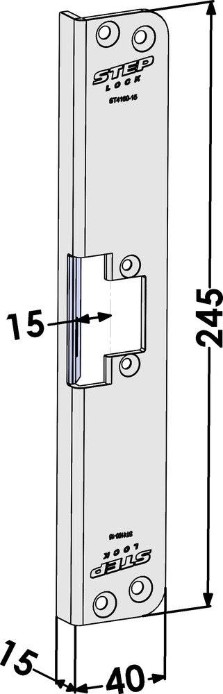 Monteringsstolpe ST4160-15 vinklad för Step (40,48,90,98)