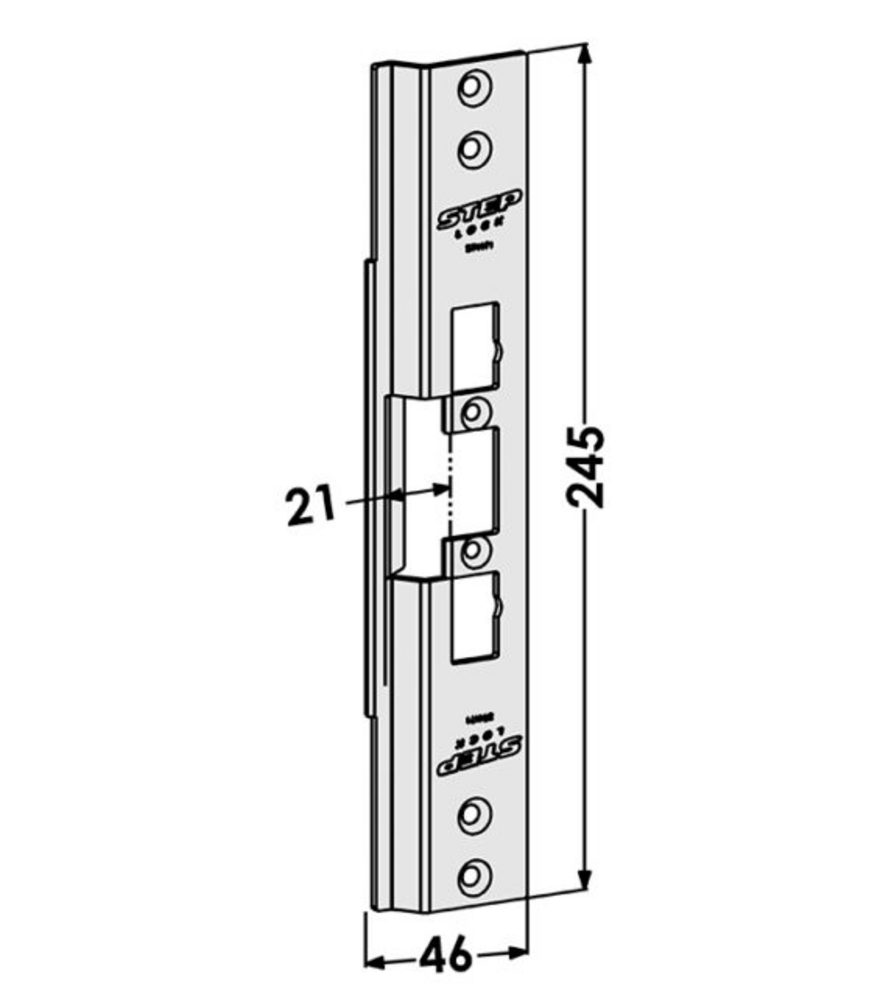 Monteringsstolpe ST4171            Passar STEP 40, 48, 90, 98 Preload