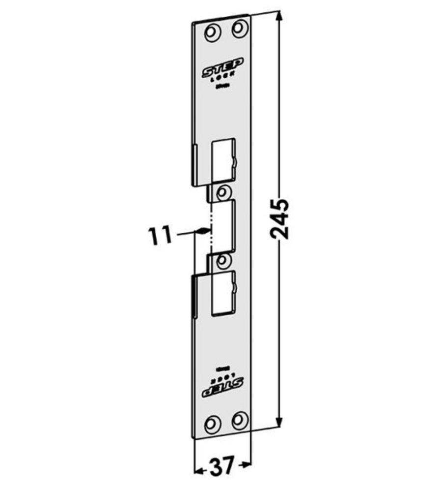 Monteringsstolpe ST4181 plan till  STEP 40/90/48/98