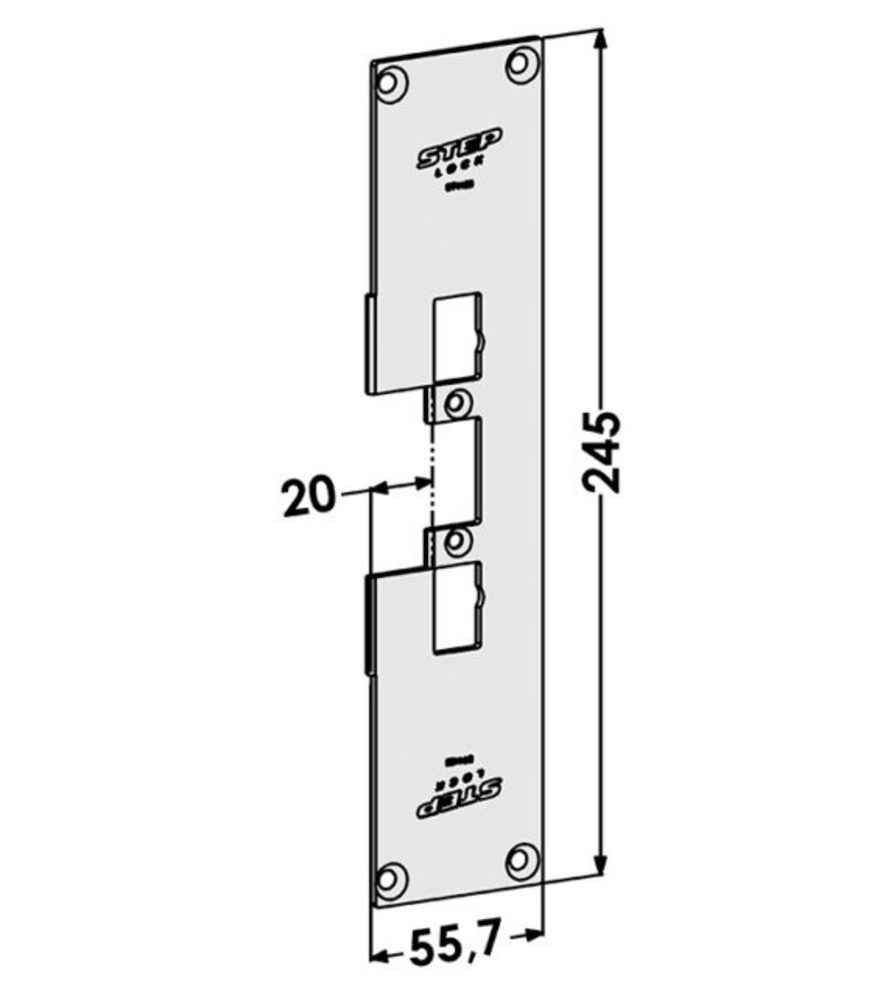 Monteringsstolpe ST4222 plan till  STEP 40/90/48/98