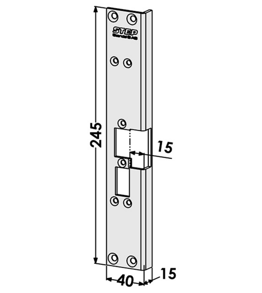 Monteringsstolpe ST6504V till STEP 60