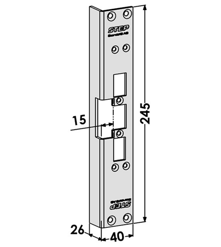 Monteringsstolpe ST6506 till STEP  60 (725)