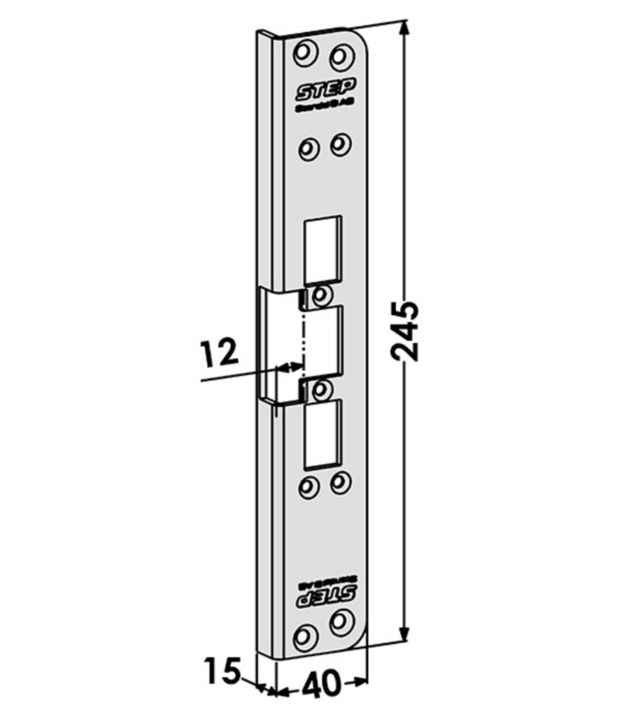 Monteringsstolpe ST6518 till STEP  60