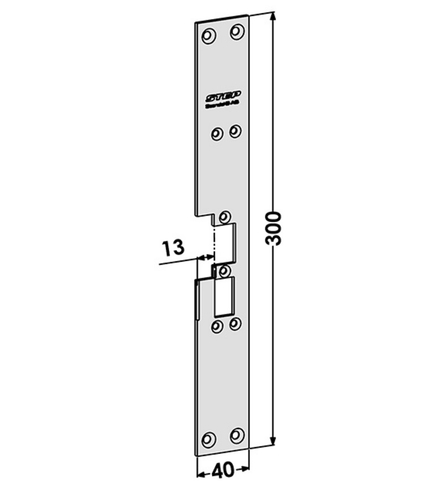 Monteringsstolpe ST6522 till STEP  60 Höger