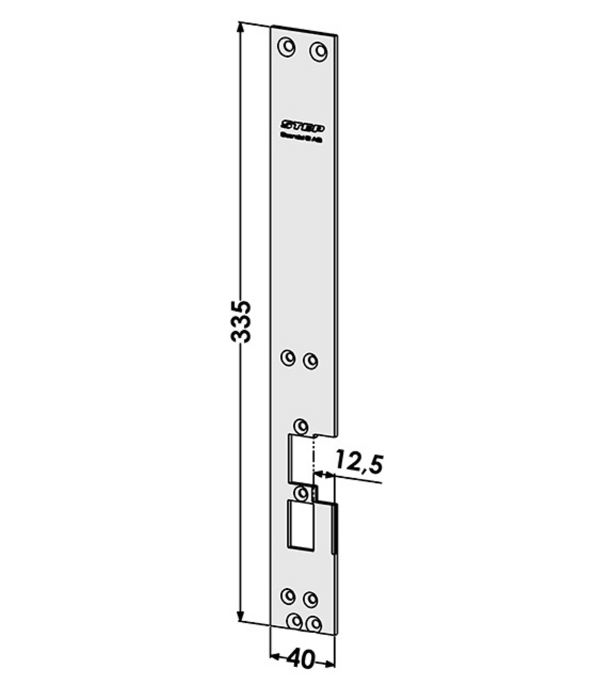 Monteringsstolpe ST6541 till STEP  60 vänster