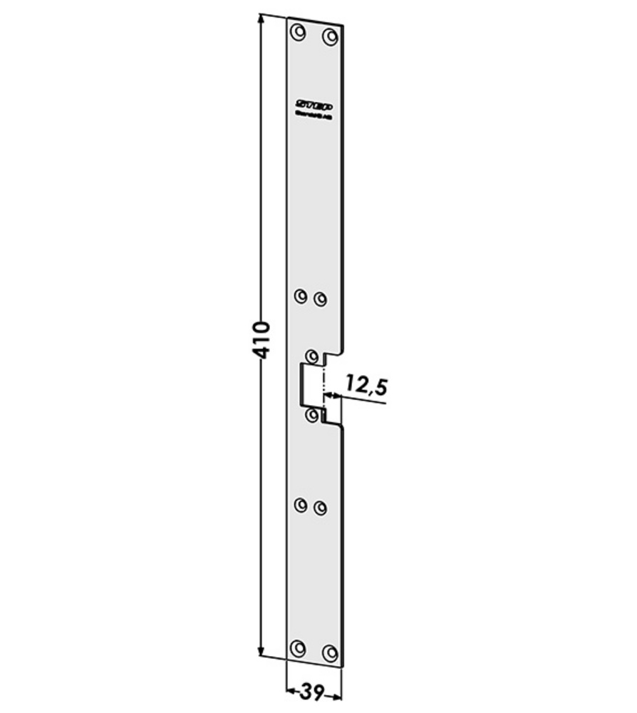 Monteringsstolpe ST6546 till STEP  60 plan vänster