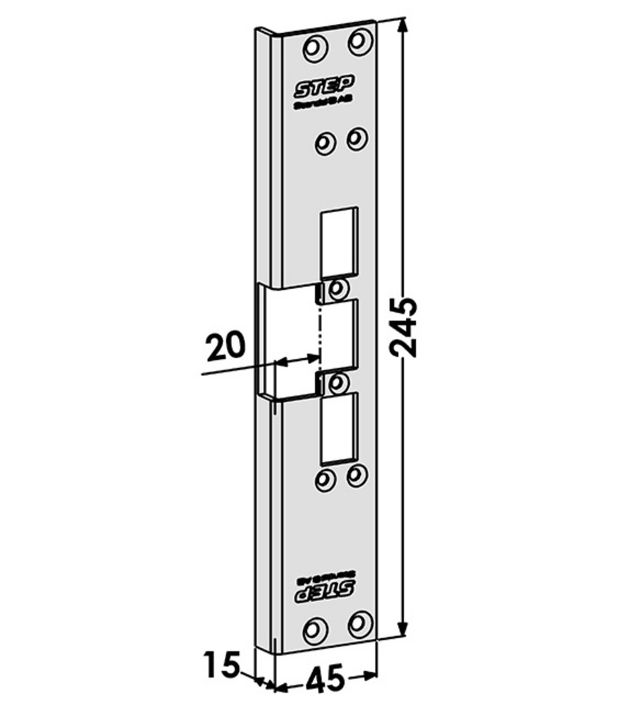 Monteringsstolpe ST6556 till STEP  60