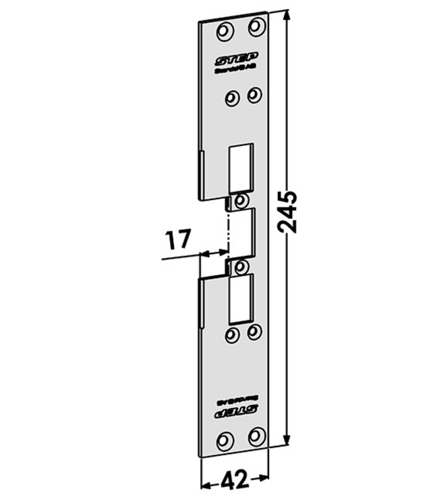 Monteringsstolpe ST6558 till STEP  60