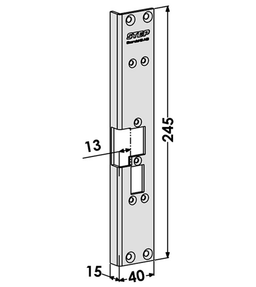 Monteringsstolpe ST6561 till STEP  60