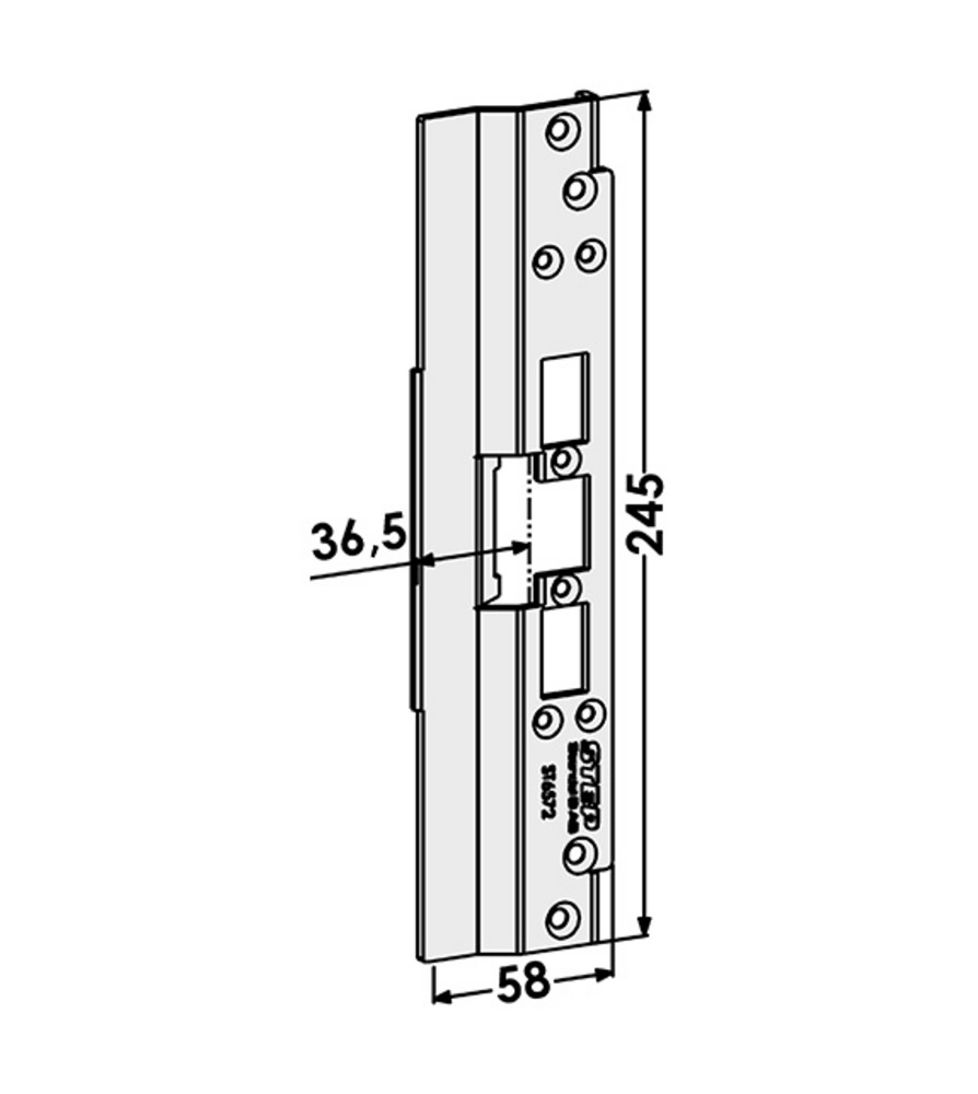 Monterinsstolpe ST6572 anpassad förSchüco ADS 75 HD (Step 60)