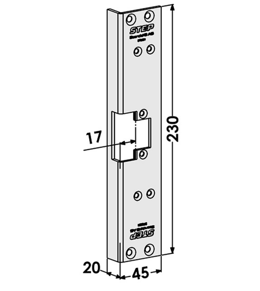 Monteringsstolpe ST6581 till STEP  60