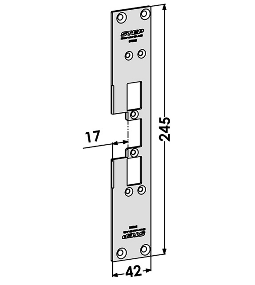 Monteringsstolpe ST6592 till STEP  60 plan Jansen Janisol 2