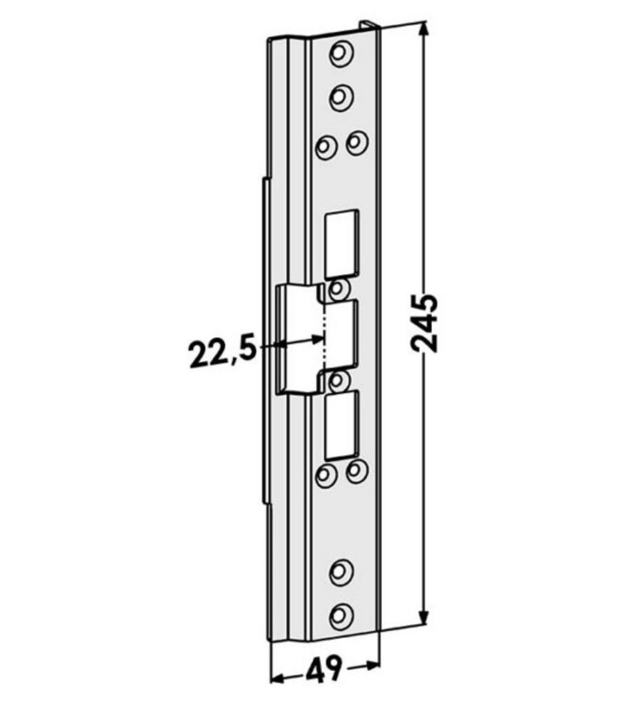 Monteringsstolpe ST6619 plan till  STEP 60 för Aluprof MB60