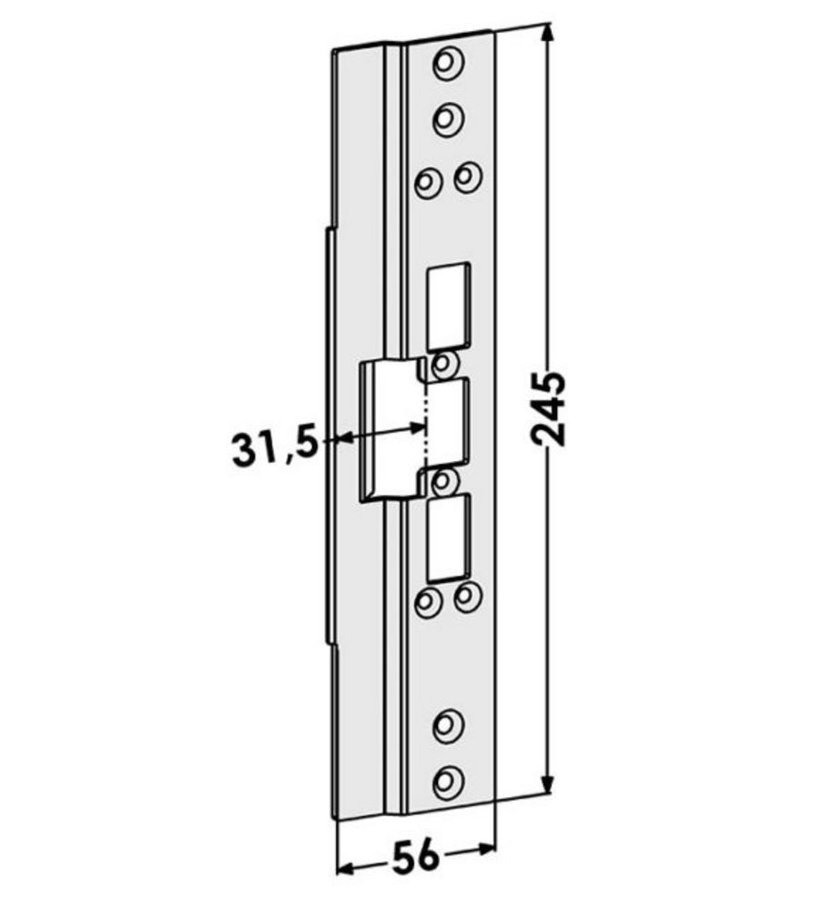 Monteringsstolpe ST6620 plan till  STEP 60 för Aluprof MB70