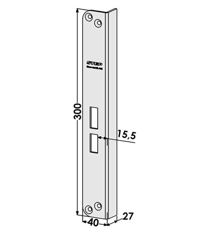 Ersättningsslutbleck ST802-A till  ST184-A (Vinkel)