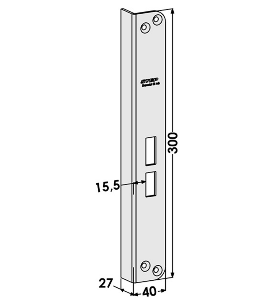 Ersättningsslutbleck ST802-B till  ST184-B (Vinkel)