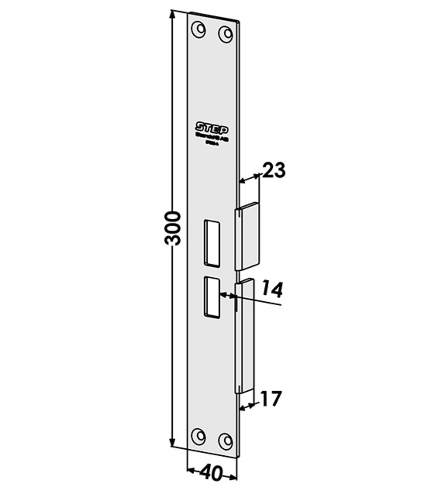 Mekaniskt slutbleck ST805A till    STEP 18 Vänster