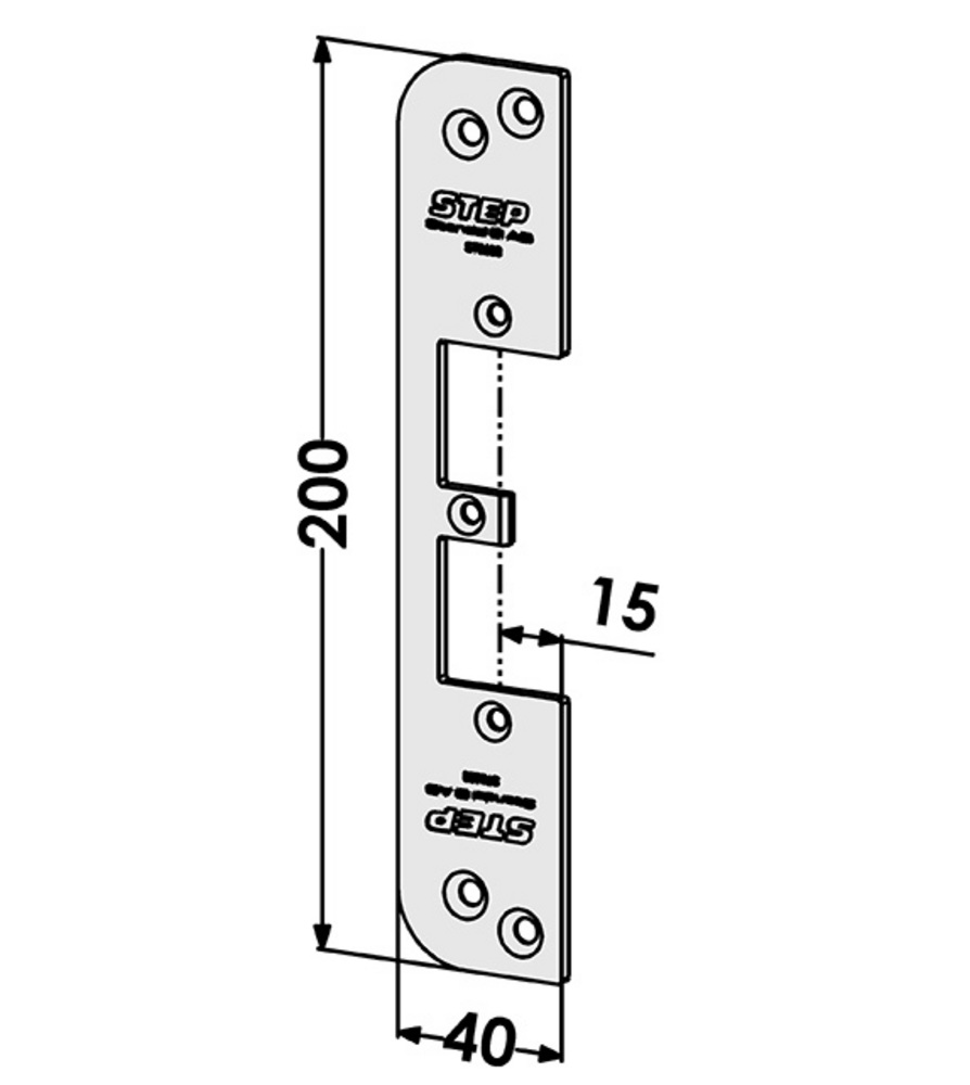 Monteringsstolpe ST9508 till STEP  92 plan