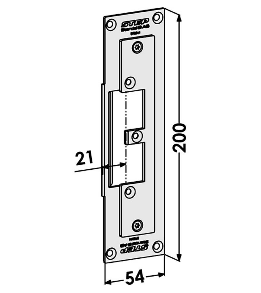 Monteringsstolpe ST9511 anpassad för SAPA 2074 (Step 92)