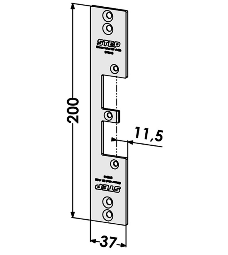 Monteringsstolpe ST9516 anpassad för Wicstyle 65 Evo. (STEP 92)