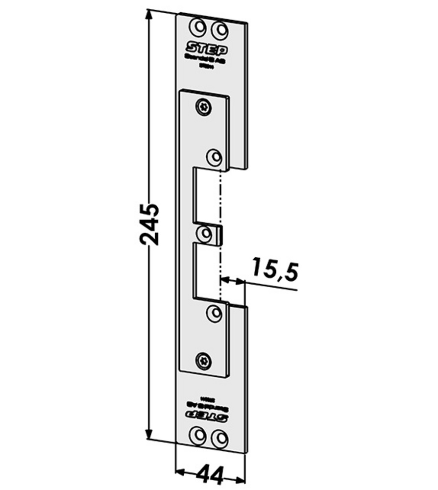 Monteringsstolpe ST9544 anpassad för Schüco ADS 65 NI (Step 92)