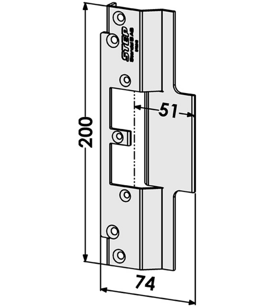 Monteringsstolpe ST9548 anpassad för Schüco ADS 90 (Step 92)
