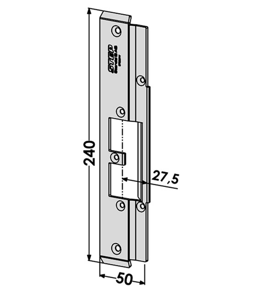 Monteringsstolpe ST9551V anpassad för SAPA 2086 (Step 92)