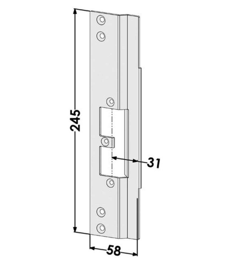 Monteringsstolpe ST9667V anpassad för Schüco ADS 70 HD (Step 92)