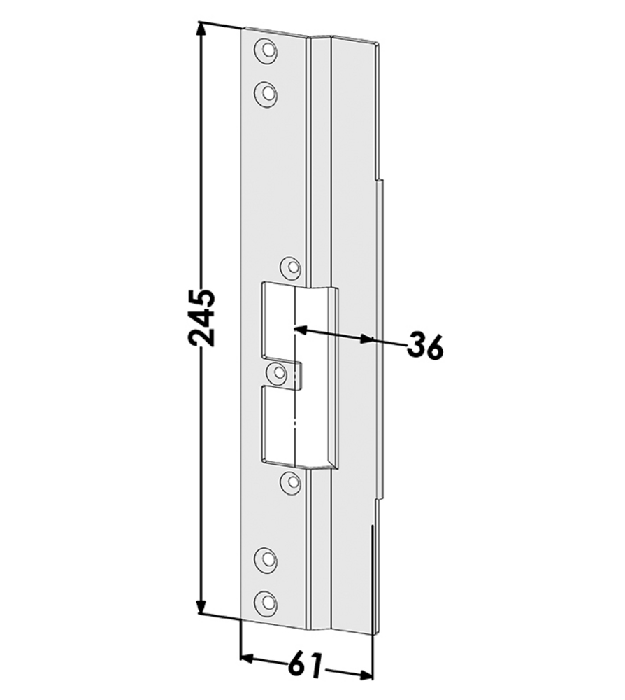 Monteringsstolpe ST9668V anpassad för Schüco ADS 75 HD (Step 92)