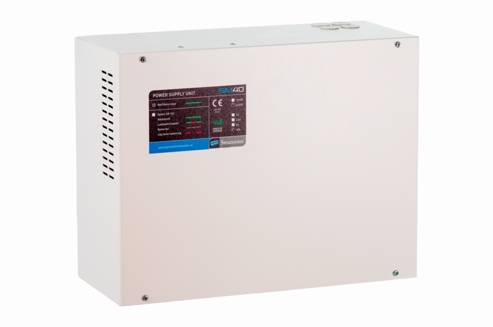 Strömförsörjning Swansons SM40     12V 10A max 90Ah
