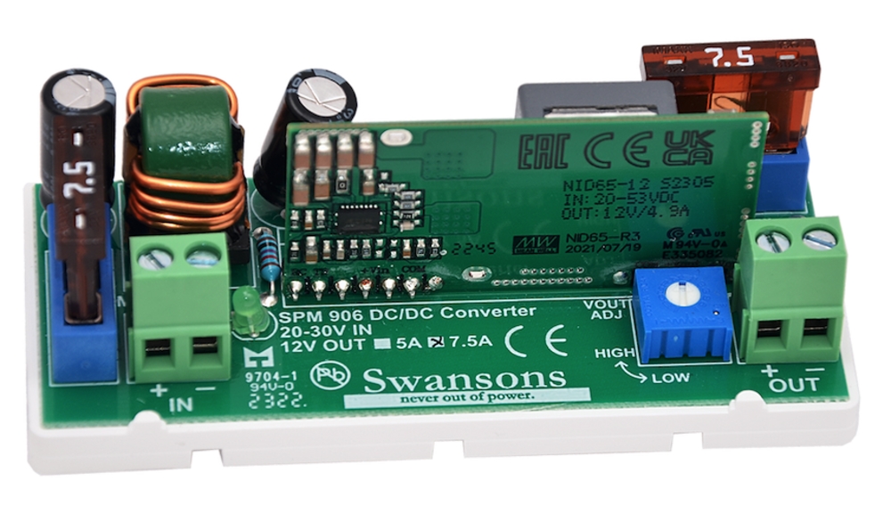 DC/DC omvandlare 24V till 12V 8A   SPM906