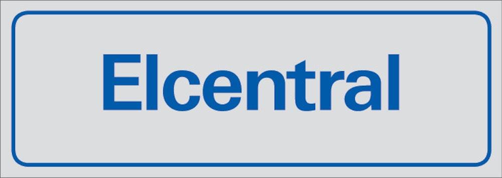 Symbolskylt 225x80 mm Elcentral