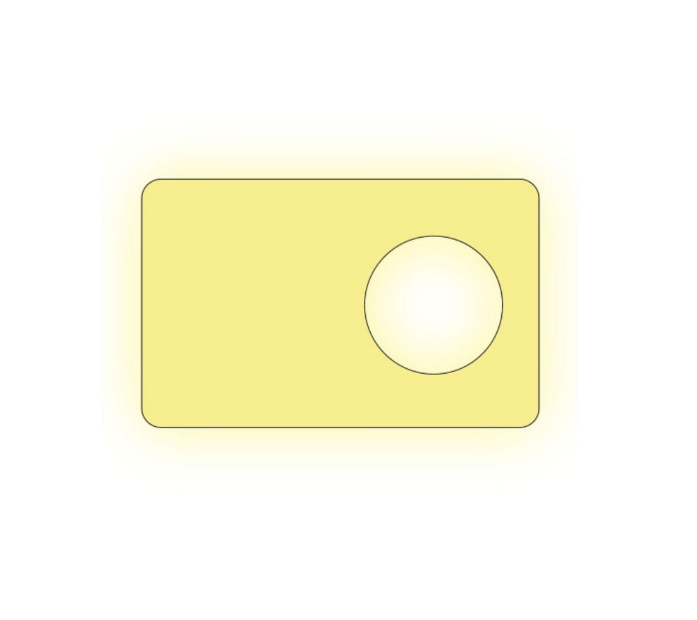 Handtagsmarkering 160 x 100        mm NovaLight