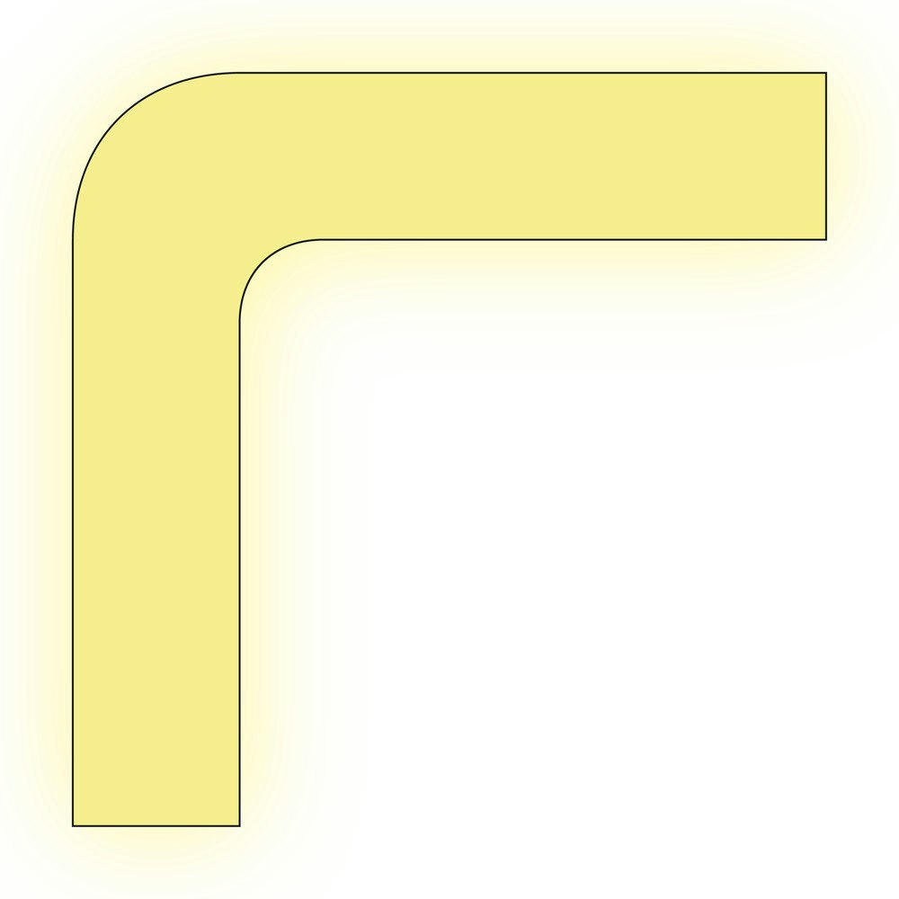 Hörn- och trappstegsmarkering      100x100x25 mm