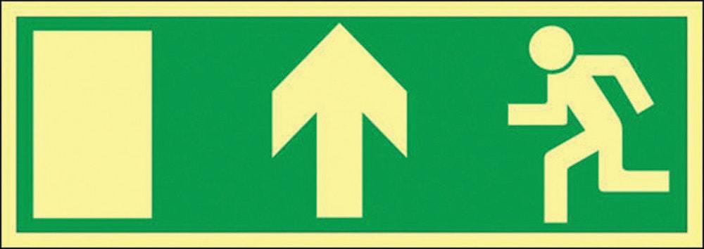 Utrymningsskylt 420x148 mm         Supernova uppåt