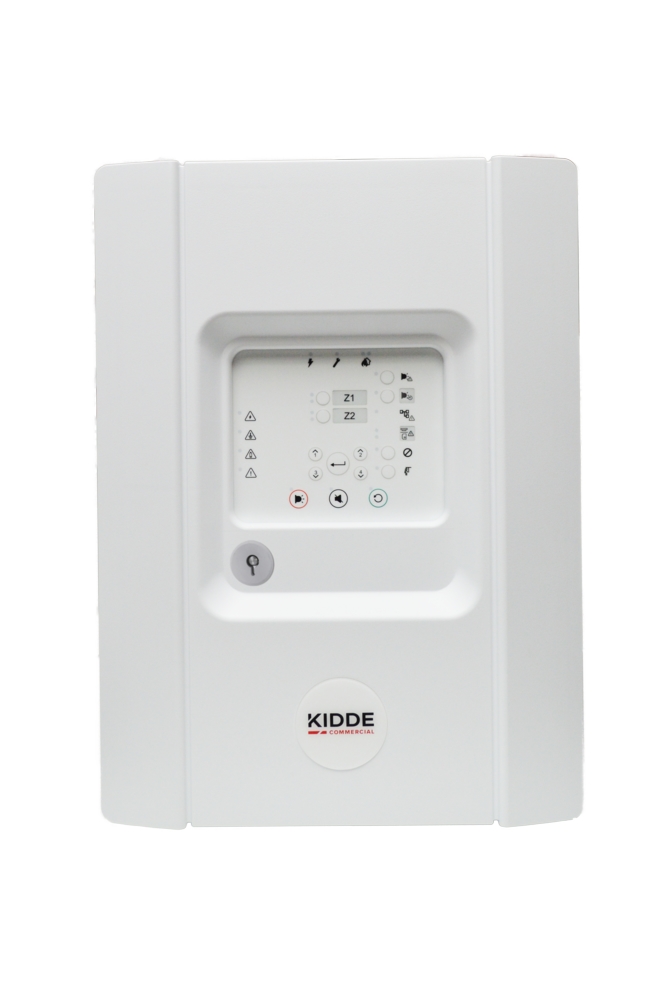 Brandlarmscentral Kidde 2 sektionerNC-PF2-SC konventionell