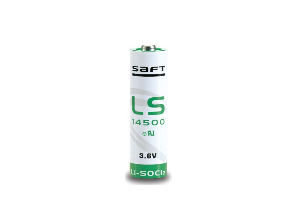 Batteri Saft LS14500 3,6V AA       2600mAh 14,5x50mm Li-SOCl2