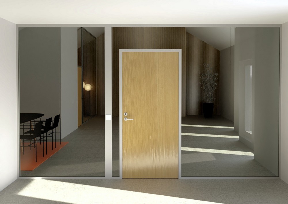 Nordic Frame® Slimmade             Glasportaler med trädörrblad