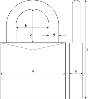 Hänglås Abus 85/40 HN 0410